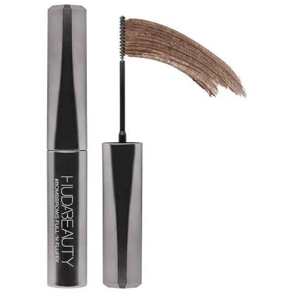 HUDA BEAUTY BombBrows full & fluffy fiber gel 3 caramel blonde new in box - Picture 2 of 6